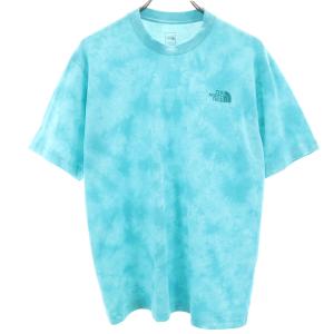 THE NORTH FACE ノースフェイス タイダイ 半袖 Tシャツ M ターコイズ NT32057 アウトドア メンズ 古着 中古