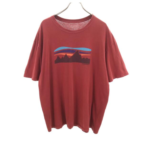 patagonia パタゴニア USA製 半袖 Tシャツ XL レッド系 38801SP16 アウト...