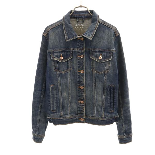 ZARA BASIC ザラベーシック デニムジャケット M インディゴ ジージャン トラッカー レデ...