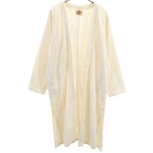 Wrangler for Ron Herman ラングラー フォー ロンハーマン コーデュロイ ガウンコート XS アイボリー 太畝 レディース 古着 中古
