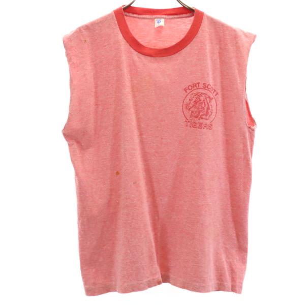 ARTEX アルテックス 80s ヴィンテージ タンクトップ M 赤系 メンズ 古着 中古