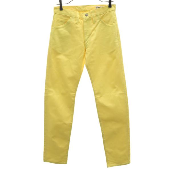 ラングラー 80s ヴィンテージ テーパードパンツ W30 イエロー Wrangler メンズ 古着...
