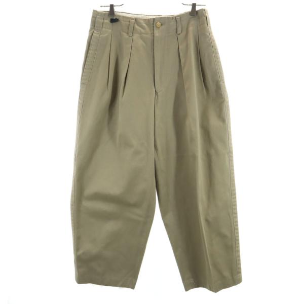 Y’s for men ワイズフォーメン 80s タック チノパンツ M ベージュ メンズ 古着 中...