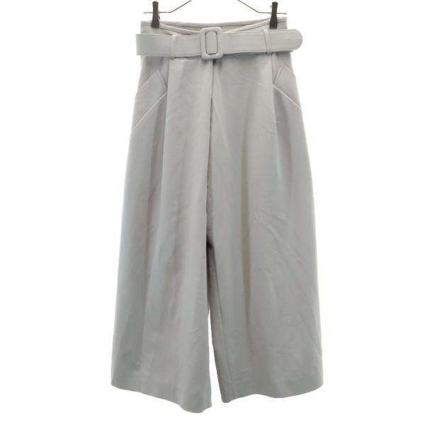 AMERI UNDRESSED アメリ ワイドパンツ グレー系 ベルト付き レディース 古着 中古