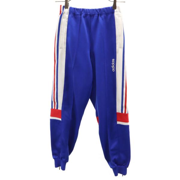 adidas アディダス 80s 日本製 デサント社 ヴィンテージ ロングジャージパンツ 160 ブ...