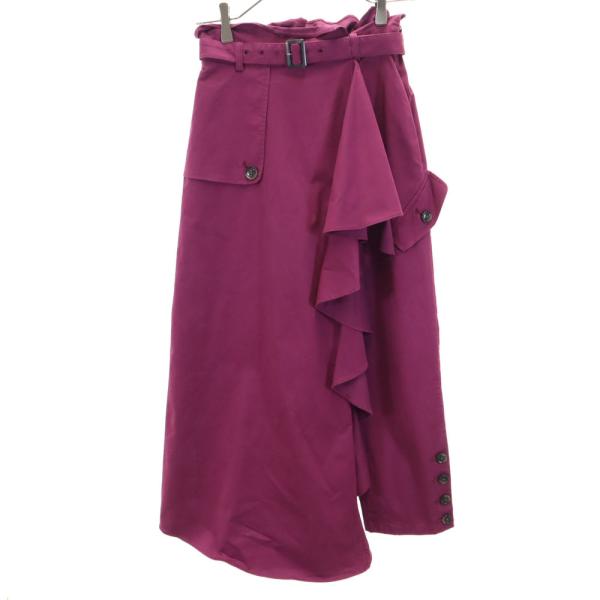 AMERI UNDRESSED アメリ 変形 パンツ S ワインレッド系 ハイウエスト レディース ...