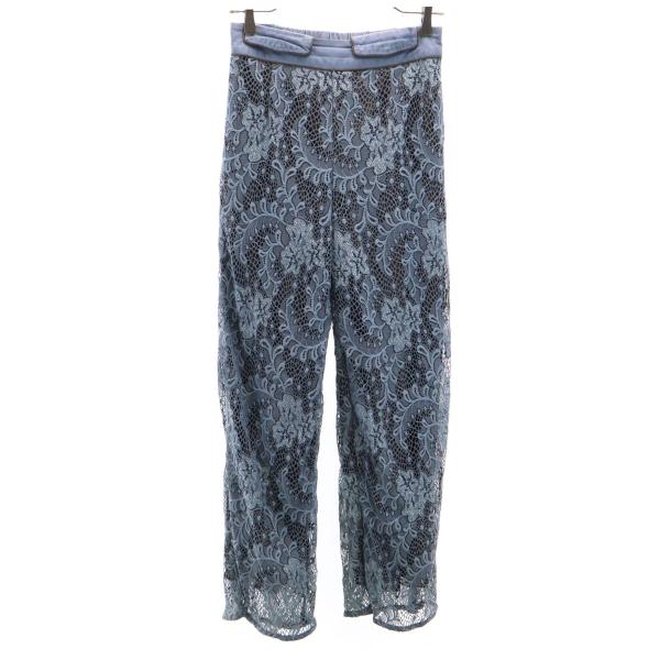 AMERI UNDRESSED アメリ 総レース パンツ M ブルーグレー レディース 古着 中古
