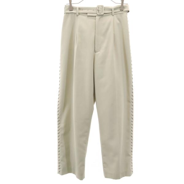 AMERI UNDRESSED アメリ サイドステッチ スラックスパンツ M カーキ系 レディース ...