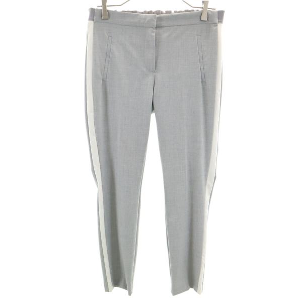 ZARA BASIC ザラベーシック ライン テーパードパンツ S グレー レディース 古着 中古