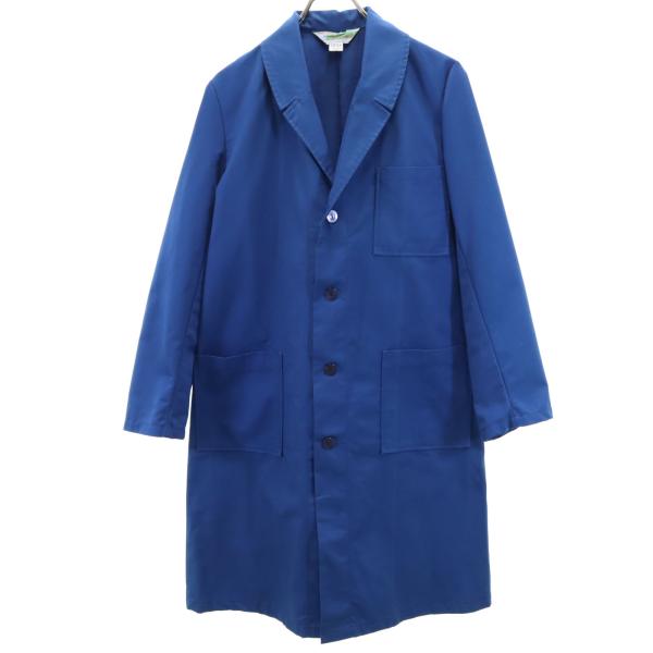 SANFOR 70s 80s ヴィンテージ ユーロワーク コート 48 青紺 メンズ 古着 中古