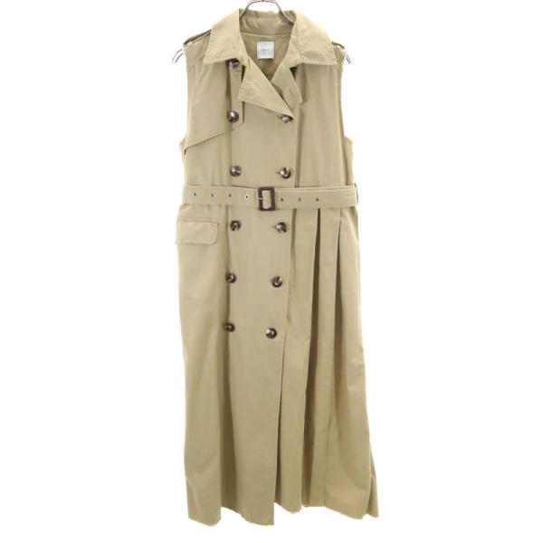 AMERI UNDRESSED アメリ ノースリーブ トレンチコート ベージュ レディース 古着 中...