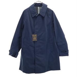 WOOLRICH ウールリッチ 未使用 日本製 長袖 ナイロン ステンカラーコート M ネイビー系 タグ付き メンズ 古着 中古