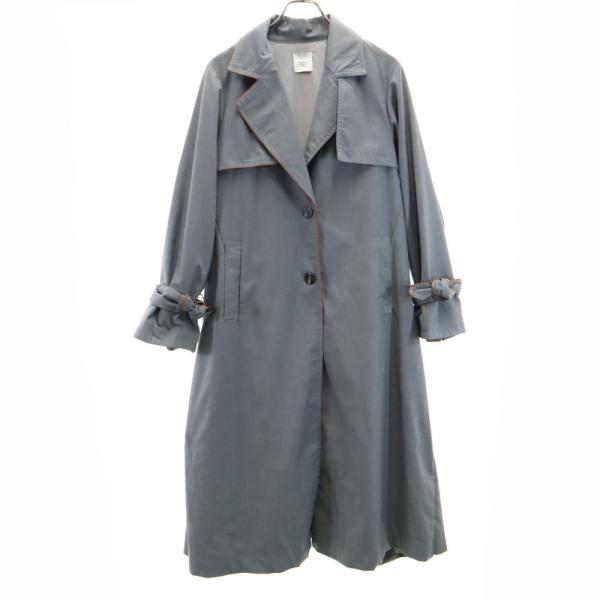 AMERI UNDRESSED アメリ 長袖 バックプリーツベルテッド トレンチコート グレー系 レ...