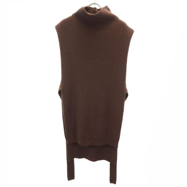 AMERI UNDRESSED アメリ 長袖 ハイネック ニット ベスト M ブラウン系 レディース...