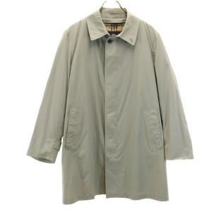 BURBERRY バーバリー 三陽商会 日本製 ライナー付 ステンカラーコート M カーキ 2WAY メンズ 古着 中古