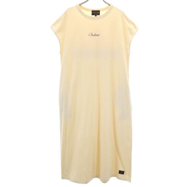 PENDLETON ペンドルトン フレンチスリーブ ロングワンピース F クリーム系 バックプリント...