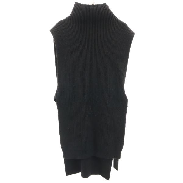 AMERI UNDRESSED アメリ ポンチョ M ブラック ニット レディース 古着 中古