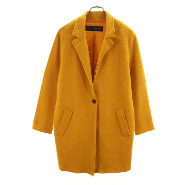 ZARA BASIC ザラベーシック コート M マスタード レディース 古着 中古