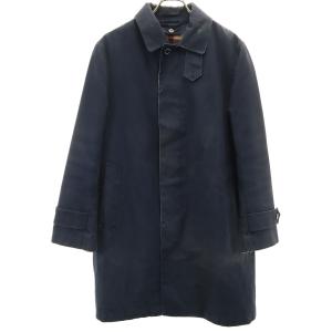 MACKINTOSH PHILOSOPHY マッキントッシュフィロソフィー 日本製 ステンカラーコート 36 ネイビー系 ライナー 三陽商会 メンズ 古着 中古