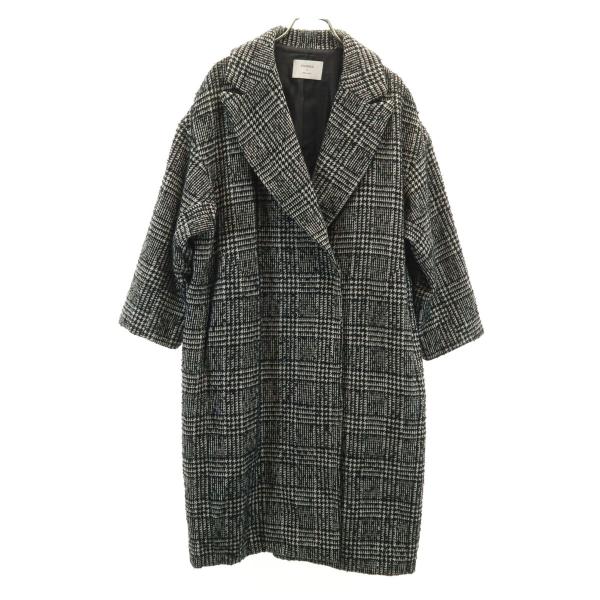 美品 STUDIOUS ステュディオス 日本製 コート ブラック レディース 古着 中古