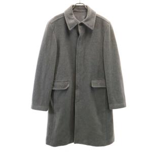 PPFM ピーピーエフエム 日本製 ステンカラーコート F グレー ペイトンプレイス ユニセックス メンズ 古着 中古