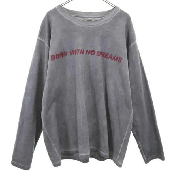 M+RC NOIR マルシェノア 長袖 シャツ XL グレー ロンT メンズ 古着 中古