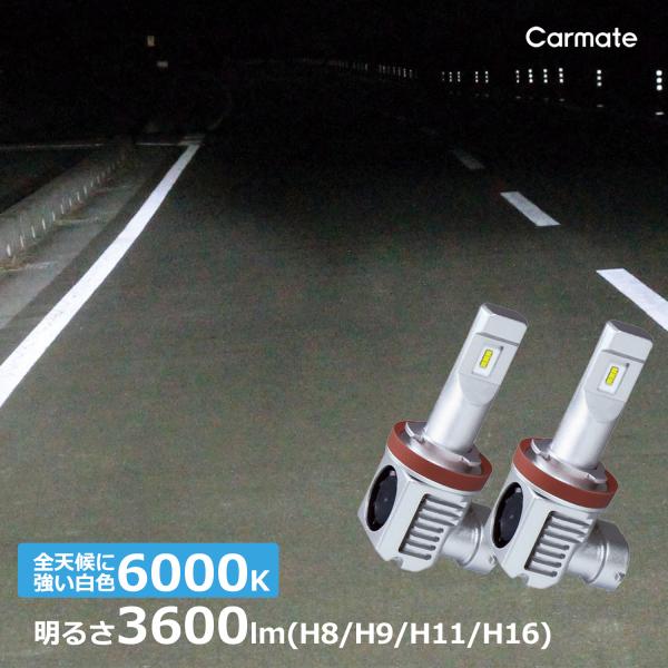 車 LED ヘッド フォグ ライト H8 H9 H11 H16 BW563 GIGA LEDヘッド ...