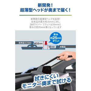 車 フロントガラス 内側用クロス C190 エ...の詳細画像2