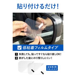 車 サイドミラー 撥水 フィルム C204 ゼ...の詳細画像2