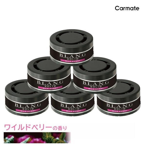 車 芳香剤 ワイルドベリー 6個 セット (3個入×2個セット) G25T ブラングソリッド 詰め替...