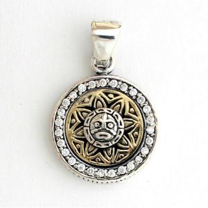 メキシコ 太陽 ペンダント (ペンダントトップ...の詳細画像1