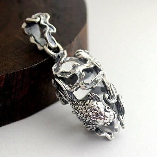 orientalvibrations オリエンタルバイブレーション 金魚 水晶 和柄 ペントップ ペ...