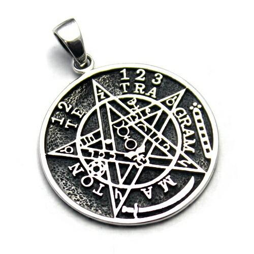 五芒星 ペンタグラム テトラグラマトン Tetragrammaton 星 スター ペンダント ペンダ...