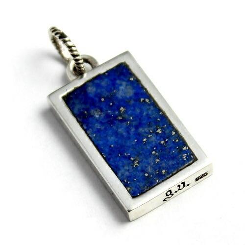 ラピスラズリ memento mori メメント モリ スクエア シルバー９２５ ペンダント ペンダ...