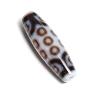 天珠 金銭鈎天珠 如意鈎天珠 金銭釣天珠 38×12mm 金運 運気上昇