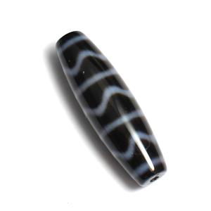 天珠 八眼天珠 黒 38×12mm ☆ 招福 菩薩の加護 : カルメロヤフー 