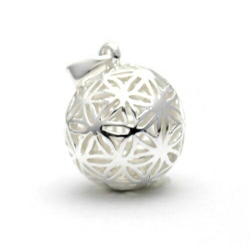 フラワーオブライフ flower of life 神幾何学 生命の花 ボール型 立体 シルバー９２５...