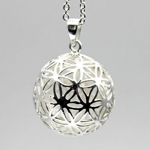 フラワーオブライフ flower of life 神幾何学 生命の花 ボール型 立体 シルバー９２５...
