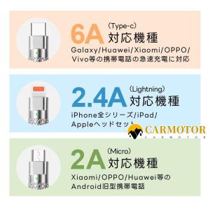 iPhone 充電ケーブル 3in1 純正品質...の詳細画像4