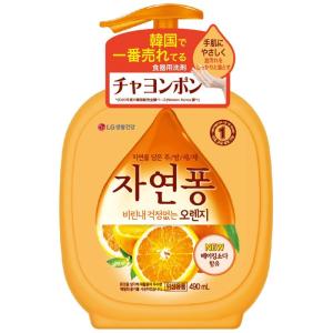 韓国製 食器用洗剤 チャヨンポン(JayonPong) 手肌にやさしい、環境にもやさしい 食器用洗剤490mL (オレンジの香り)｜carnation02