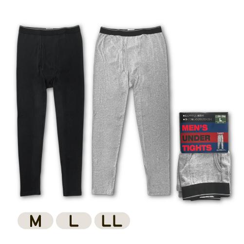 メンズ レギンス アンダータイツ 黒 M L LL 綿 フィットタイツ ももひき 防寒 アウトドア ...