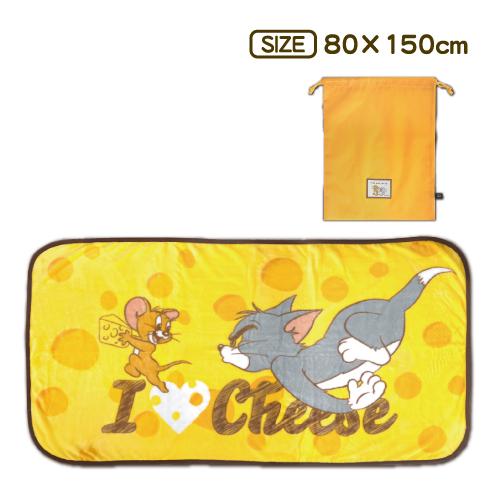 トムとジェリー ロングブランケット 膝掛け毛布 かわいい膝掛け あったか膝掛け 80×150cm ニ...