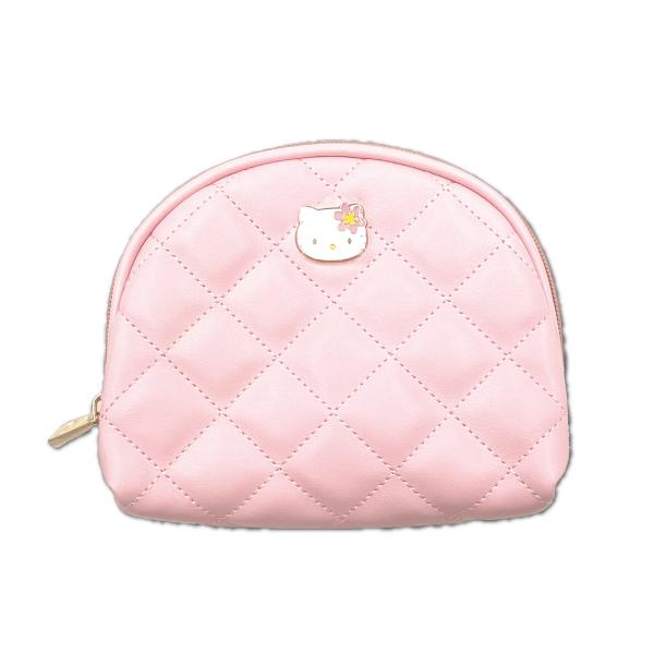 ハローキティ ポーチ 化粧ポーチ ピンク キルト 合皮 サンリオ 丸眞 レターパック対応