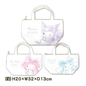 保冷バッグ ランチバッグ  ランチトート サンリオ クロミ マイメロディ シナモロール  お弁当 サブバッグ アルミシート材 かわいい ランチ 保冷 保温 メール便｜carol-netstore