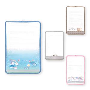 ランドセルカバー 透明タイプ オバケーヌ クマ しまえなが ユニコーン イラスト入り ブルー ピンク ブラウン グレー 反射 ランドセル 入学 小学生 通学 メール便