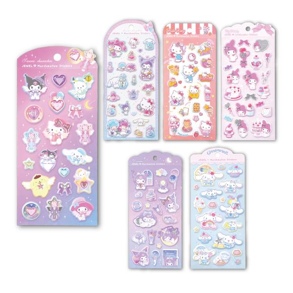 サンリオ ジュエルマシュマロシール ぷくっと キラキラパーツ サンリオキャラクターズ クロミ シール...