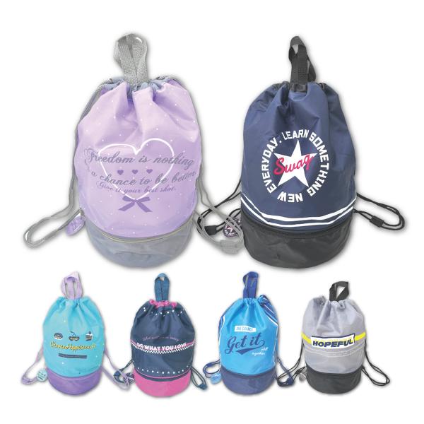 プールバッグ ２層タイプ 男の子 女の子 2ルーム 2段 送料無料 スイミング プール 水泳 ネイビ...