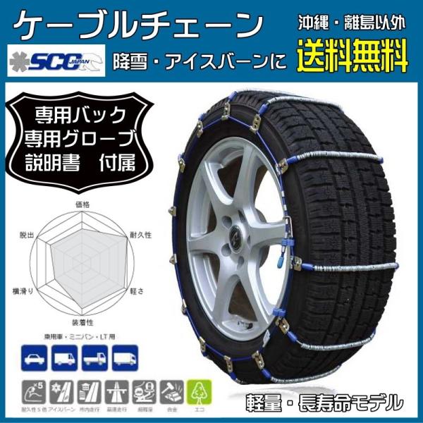 タイヤチェーン 145/70R12  155/70R12 ケーブルチェーン 送料無料 I10 SCC...