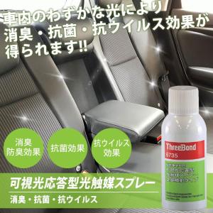 消臭 抗菌 抗ウィルス 可視光応答型 光触媒 スプレー 86ml TB6735 車 車用 スリーボンド ThreeBond ウイルス対策｜carpart83