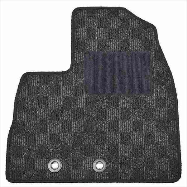 フロアマット(1台分) スズキ ハスラー ボックス柄ブラック